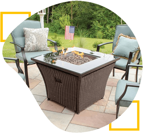 fire table and fire pits